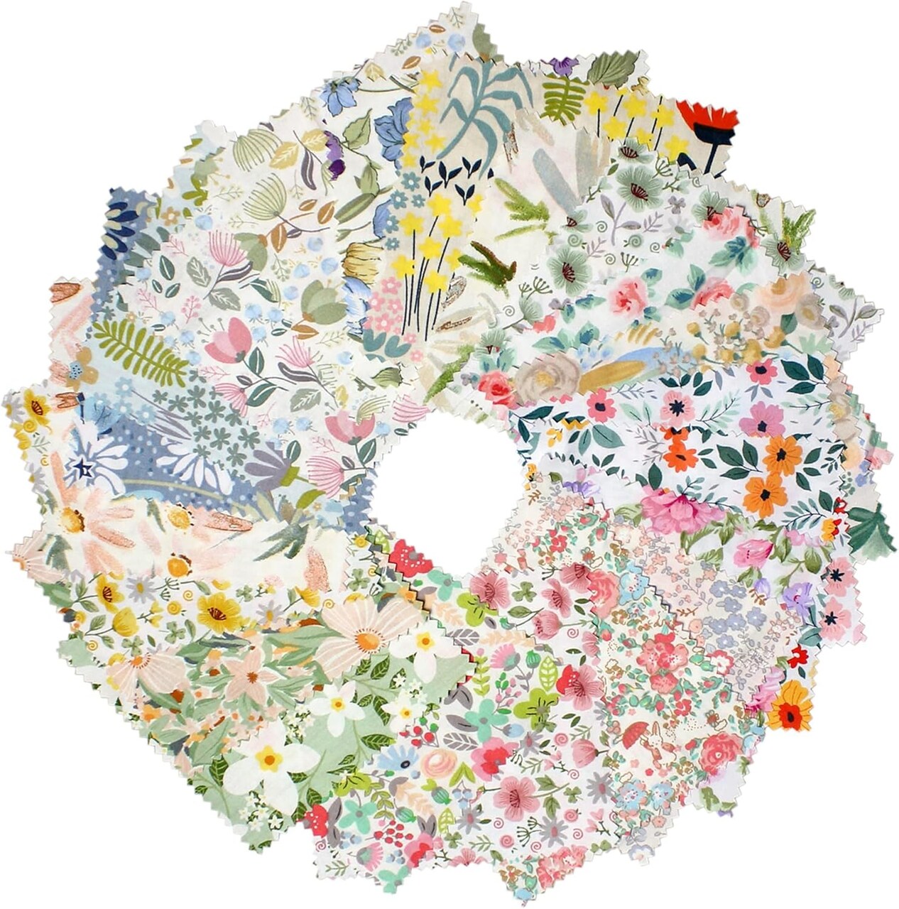 Charm Packs Fabric for Quilting 42Pcs 5'' Precut Fabric Quilt Squares